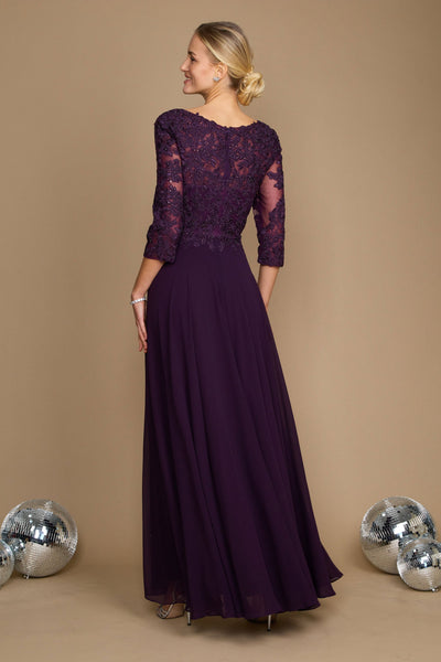 Formal Chiffon and Hand-beaded Bodice Dress