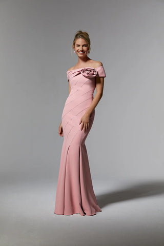 Blush MGNY Madeline Gardner New York 72918 Long Mermaid Formal Evening Dress