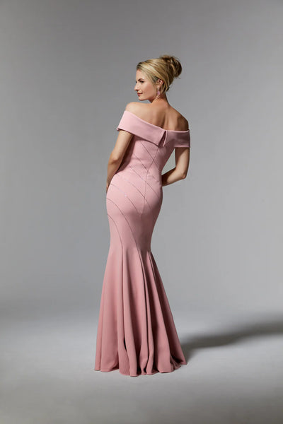 Blush MGNY Madeline Gardner New York 72918 Long Mermaid Formal Evening Dress