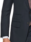 Italian Mens Two Button Wool Suit Ticket Pocket Jacket 2 Piece