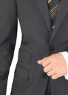 Italian Mens 2 Button Wool Suit Ticket Pocket Jacket