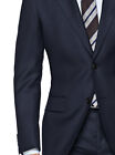 Italian Mens Two Button Wool Suit Jacket With Pant 2 Piece