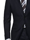 Italian Mens Two Button Wool Suit Jacket With Pant 2 Piece