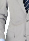 Italian Mens Two Button Suit Set 2 Piece Trim Fit Jacket Pant