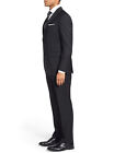 Mens Two Button 2 Piece Modern Fit Suit Ticket Pocket