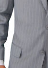 Italian Mens Two Button Wool Suit 2 Piece Jacket Pants