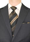 Italian Mens 2 Button Wool Suit Ticket Pocket Jacket