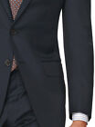 Italian Mens Two Button Wool Suit Ticket Pocket Jacket 2 Piece