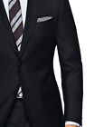 Italian Mens Two Button Wool Suit Jacket With Pant 2 Piece