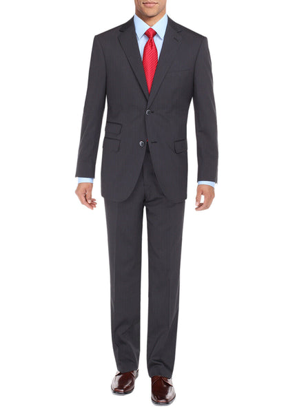 Mens Two Button 2 Piece Suit Ticket Pocket Jacket With Pant