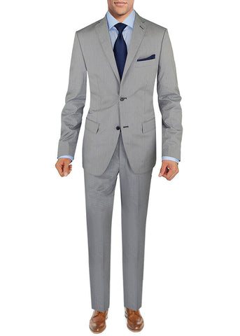 Italian Mens Two Button Modern Fit Suit 2 Piece Jacket Pants