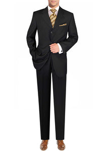 Mens Italian Wool Three Button Suits Jacket Pants